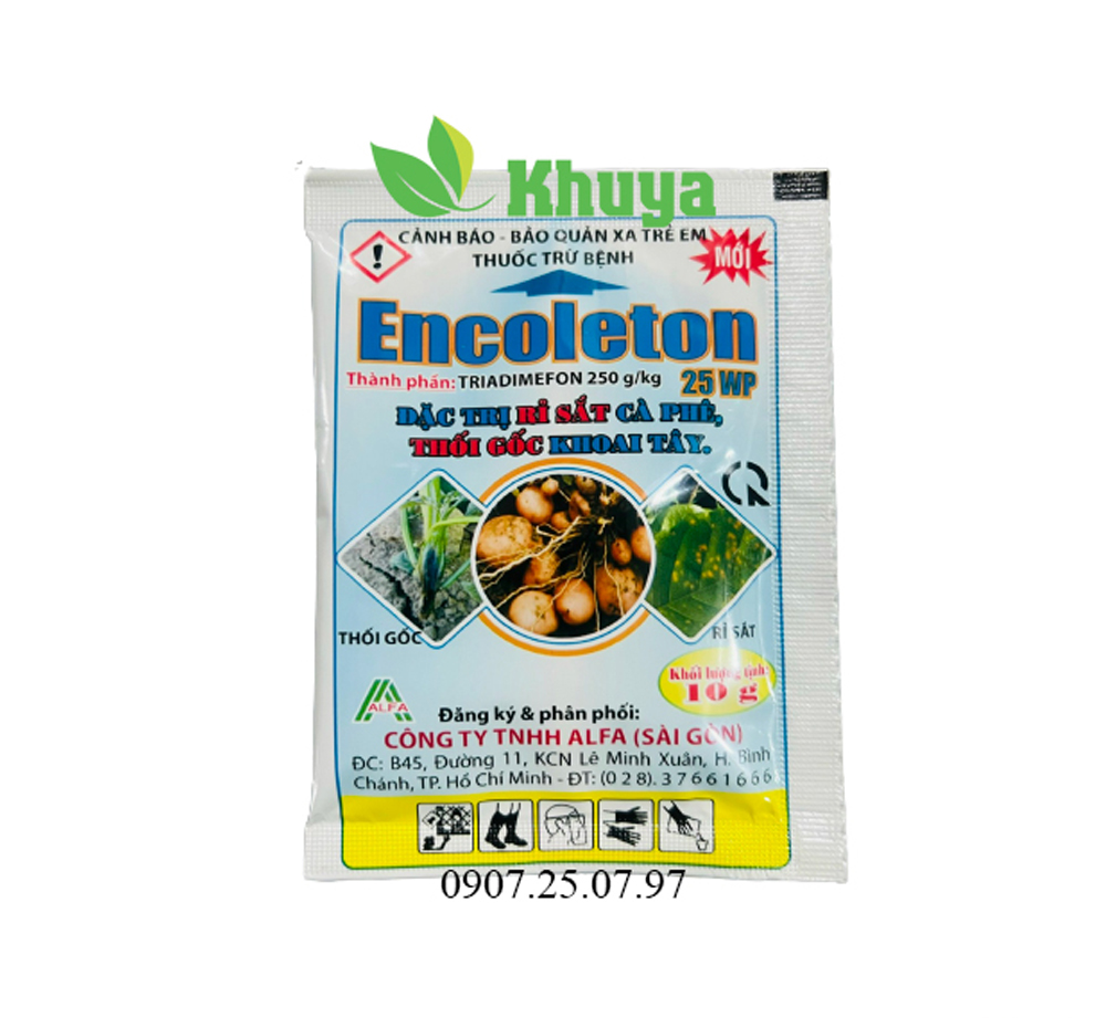Thuốc trừ bệnh Encoleton 25WP 10gr Rỉ Sắt và Thối Gốc