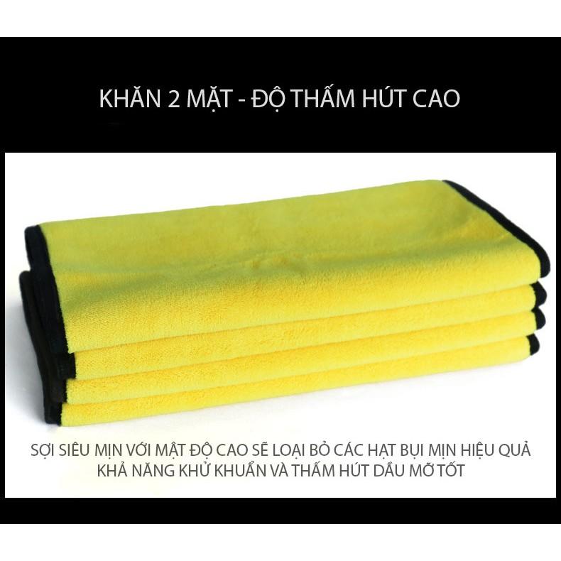 COMBO 3 KHĂN LAU XE 30X60CM KHÔNG THẤM NƯỚC