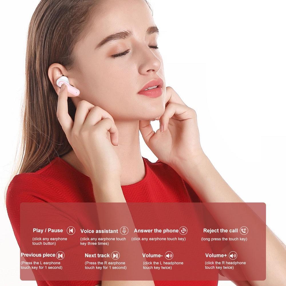 Nova Tai Nghe Bluetooth Tws Không Dây Nhét Tai Dễ Thương Làm Quà Tặng Túi Xách Cho Nữ