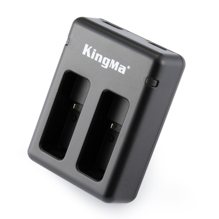 Sạc pin đôi nhanh KingMa cho GoPro Hero 7 black  và cáp sạc - Hàng chính hãng