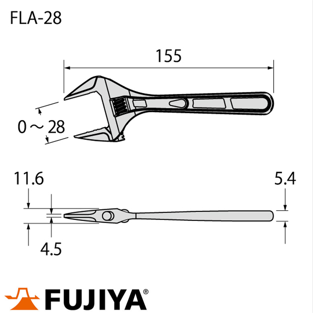 Mỏ lết điều chỉnh Fujiya FLA-28-F