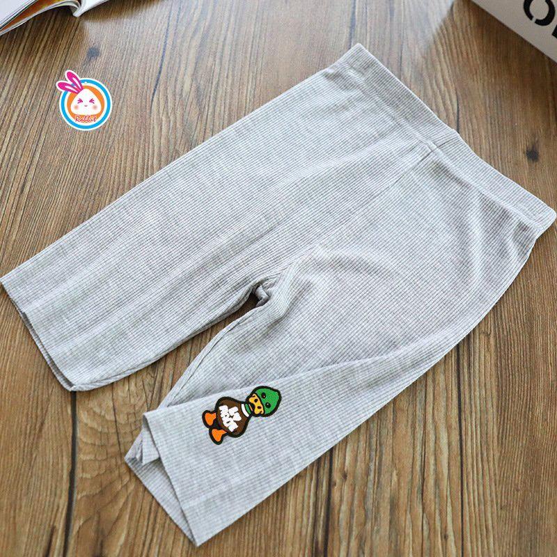 Quần thun đùi leggings cho bé gái đi chơi đi học size 20-40kg chất cotton co giãn chuẩn form