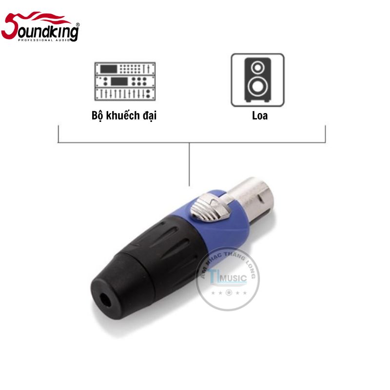 Soundking CSM001 - Giắc Cắm Loa 4 Chân Jack Đầu Nối Dây Loa, Đầu Nối Ohm Của Bộ Khuếch Đại, Phích Cắm 4P-Hàng Chính Hãng