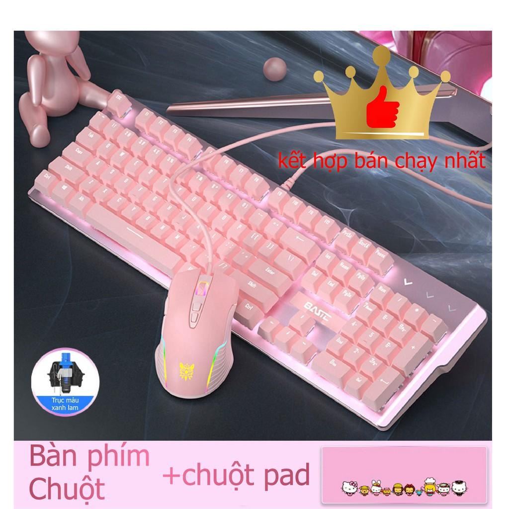 Bàn phím chơi game LED Chuột Máy Tính  tai nghe mèo Bộ Bàn Phím Gaming có dây [Hàng chính hãng