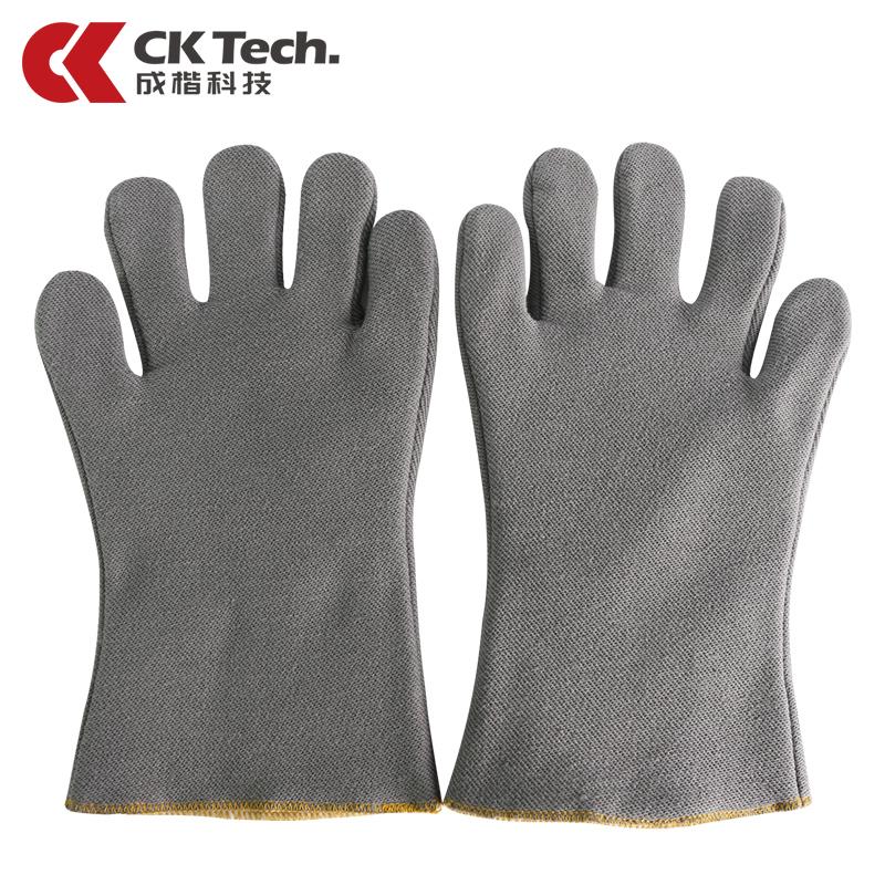 Găng tay nhiệt cách nhiệt 250 độ Năm ngón tay chống nhiệt công nghiệp chống nhiệt công nghiệp