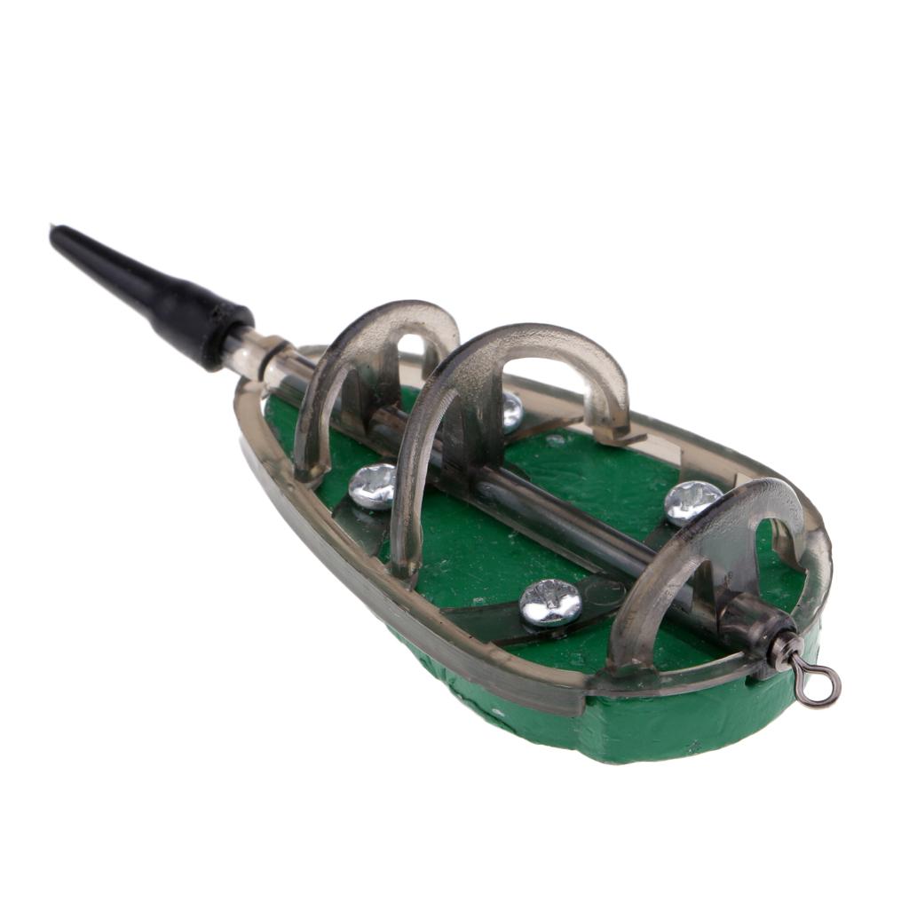 Inline Flat Method Feeders Carp Fishing Bait Cage Terminal Tackle 30g