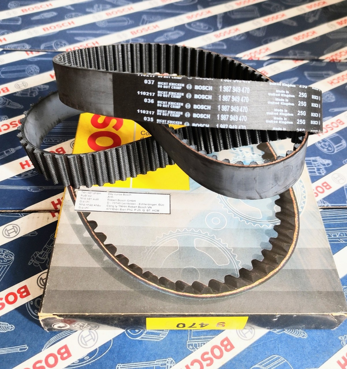 Dây Curoa Cam Ford Laser 1.8 2.0, Mazda Premacy, Mazda 626 - Bosch 9470