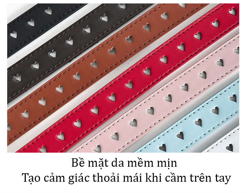 Thắt lưng thời trang nữ khoá hình trái tim cá tính phong cách Hàn Quốc mã 1024