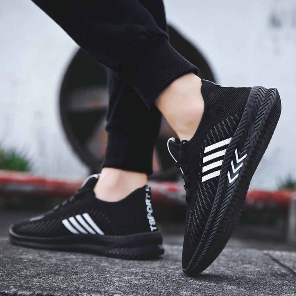 Giày sneaker nam giá rẻ buộc dây đế bằng vải dệt thoáng khí siêu nhẹ mới hotsize 39 đến 43 DORINO G22