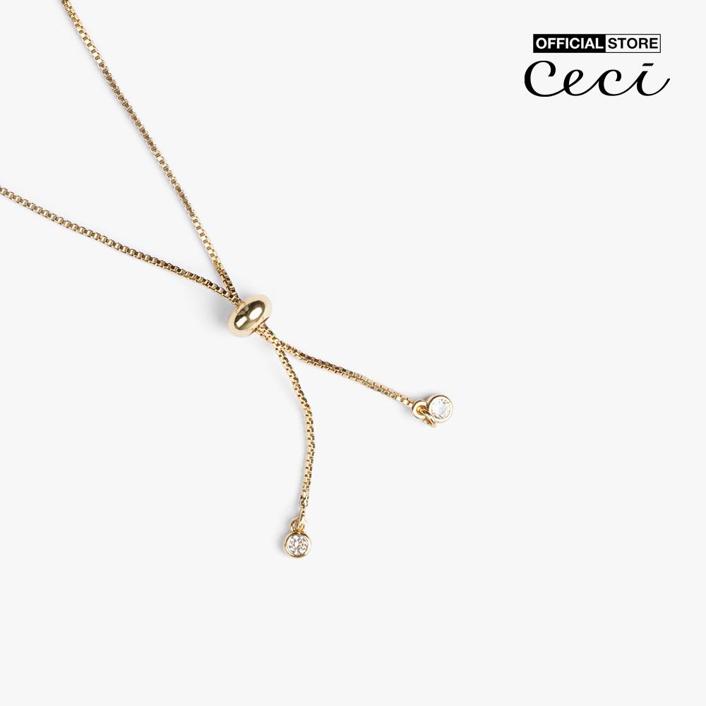 CECI - Vòng đeo tay nữ dây mảnh phối thiết kế độc đáo CC3-01000078-06