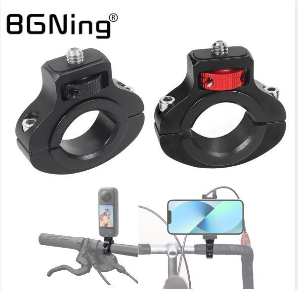 Kẹp Tay Lái Xe Đạp Xe Máy Vít 1/4 Xe Đạp Seatpost Kẹp Cho GoPro 12 11 Cho Insta360 X3 Chân Đế GPS Giá Đỡ Điện Thoại