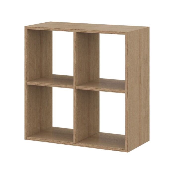 SB Furniture, Koncept, Tomo Storage Shelf C63x63, Cashew Oak Color, W63xD29xH63 cm.
