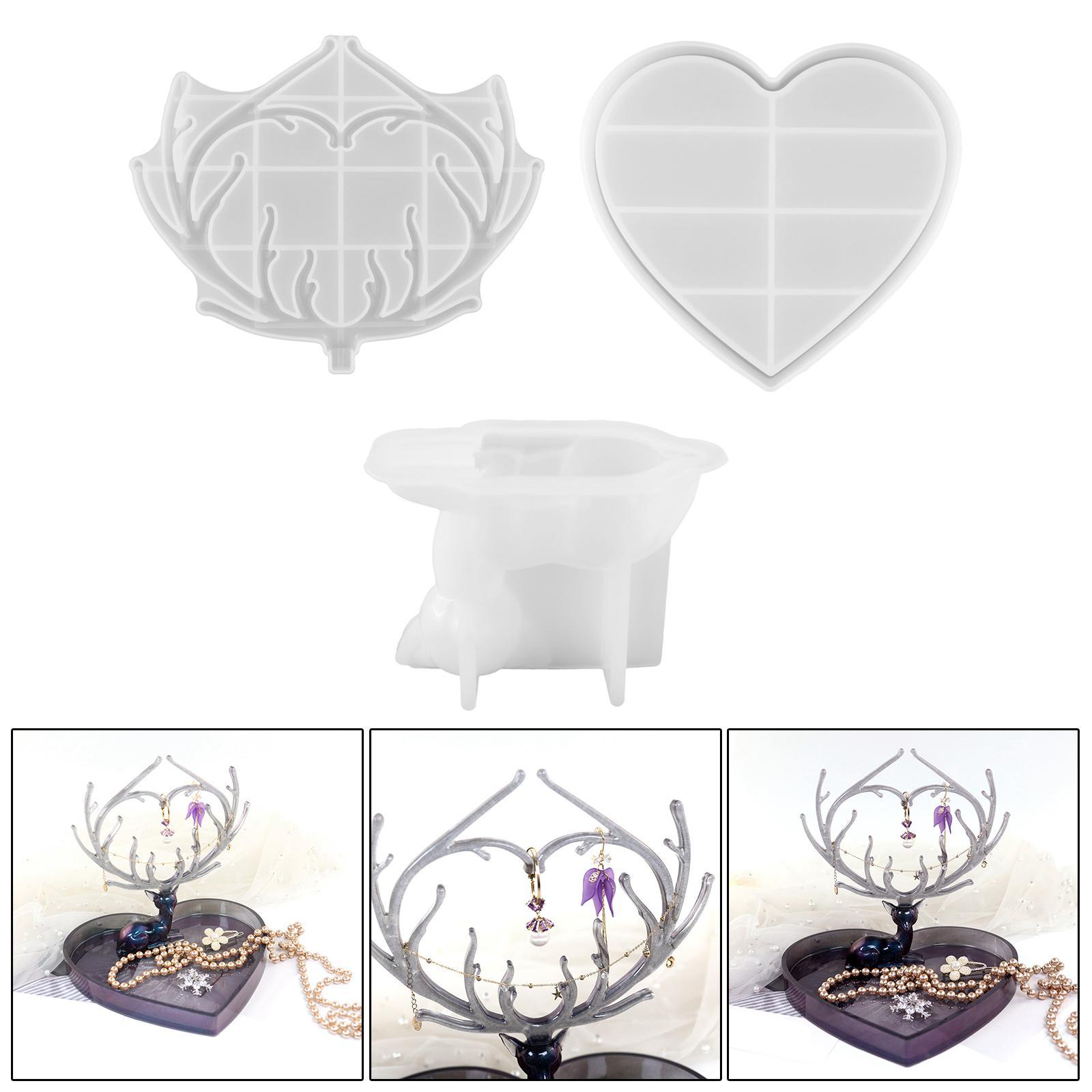 Epoxy Resin Jewelry Display Rack Silicone Jewelry Tray for Decor