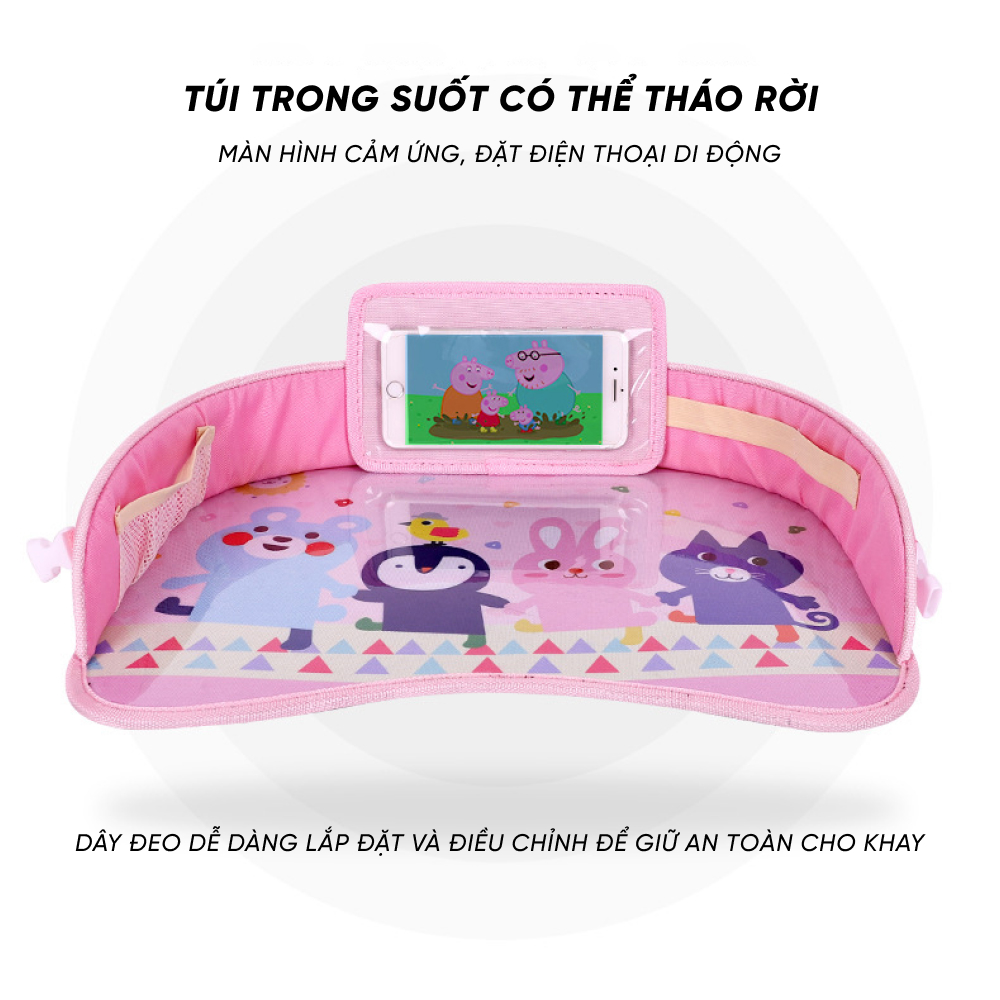 Bàn nhỏ cho em bé trên xe ô tô, bàn mini cho bé trai bé gái