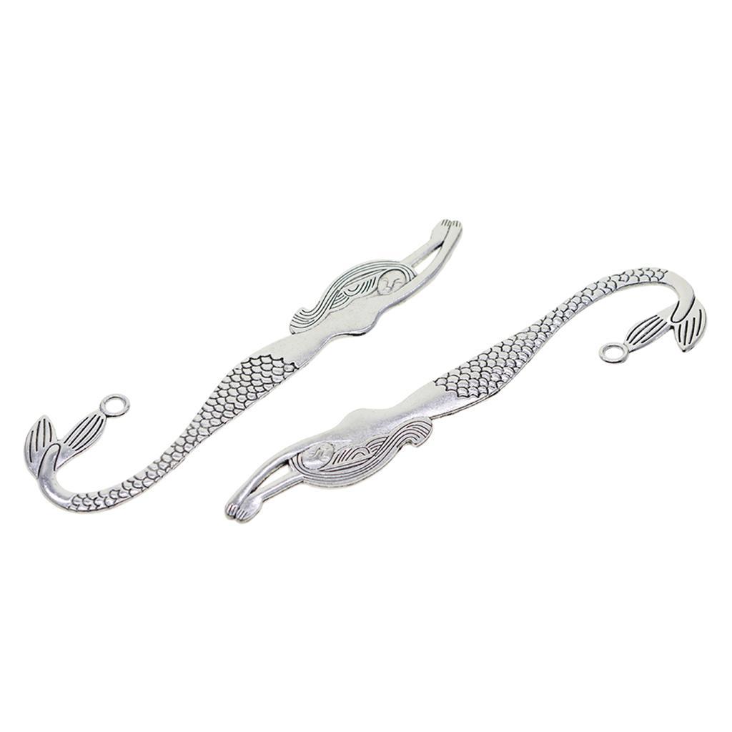 10x Mermaid Books Book With Hole Findings