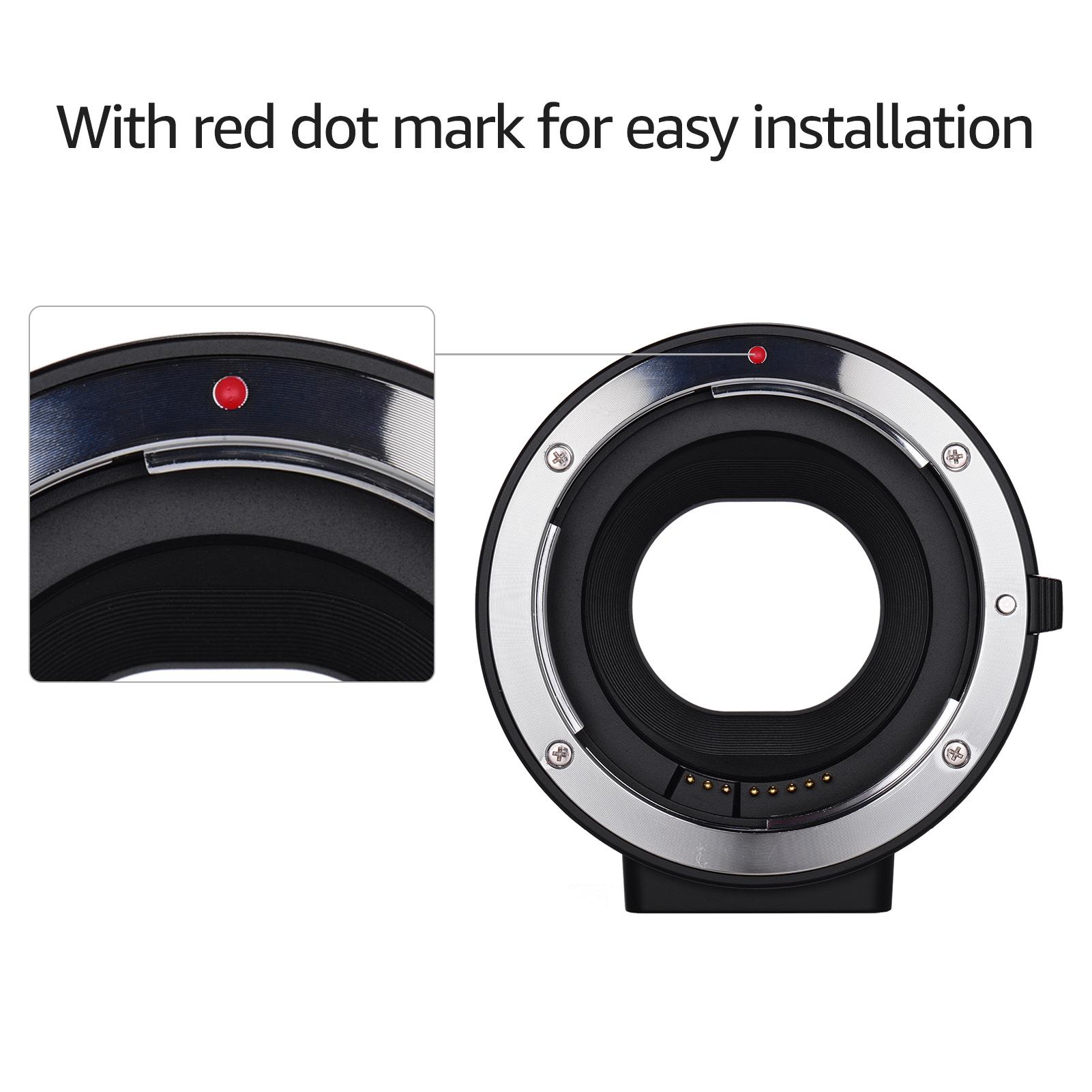 Ống kính mở rộng vòng thay thế cho ống kính Canon EF EF-S sang Canon EOS M2 M3 M5 M6 M10 M50 Tự động lấy nét