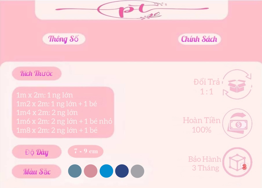 TOPPER CAO CẤP HÀNG XUẤT KHẨU, KÍCH THƯỚC 1MX2M,1M4X2M,1M6X2M,1M8X2M