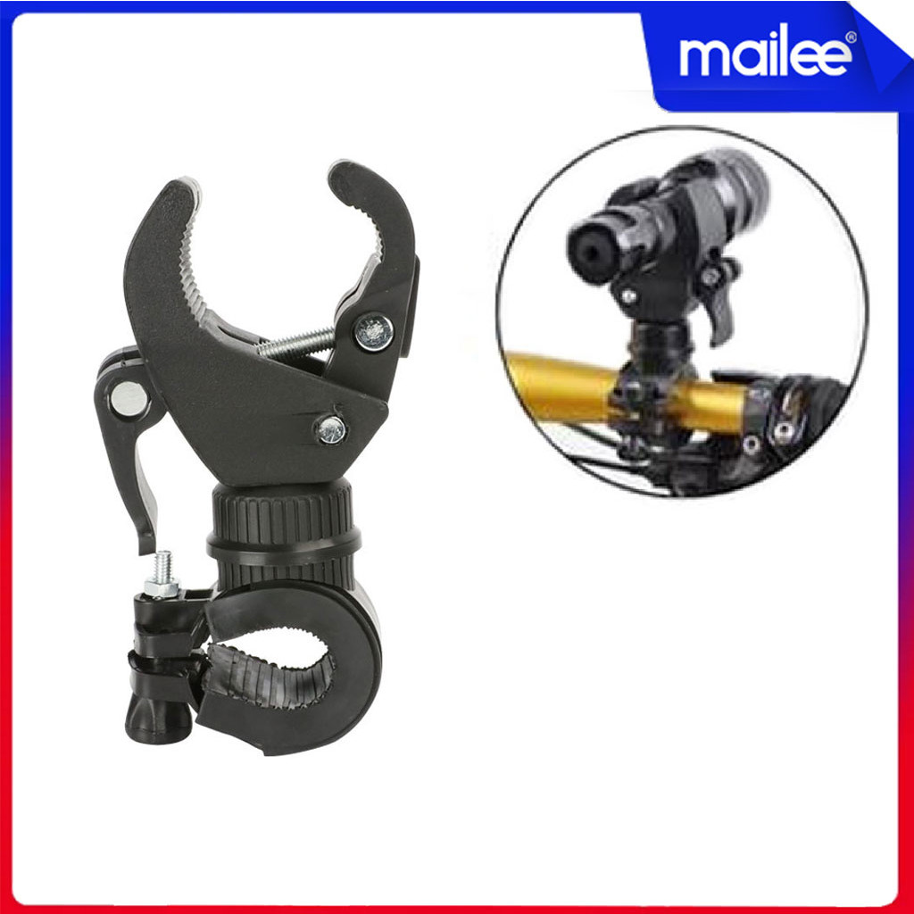 Kẹp Gắn Đèn Pin ML10 Xe Đạp Gắn Ghi Đông Tay Lái Xoay 360 Độ Chắc Chắn Mai Lee