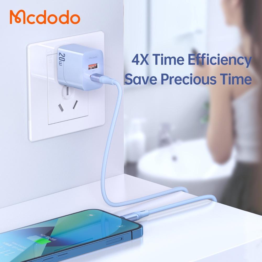 Cáp Sạc Nhanh Mcdodo 36W PD Type C Sang iP Cho iP 14 Plus Pro Max 13 12 11 Xr 8 CA-186
