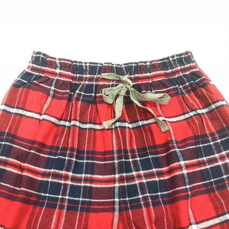 Quần nữ mặc nhà vải cotton kẻ sọc ngang phong cách