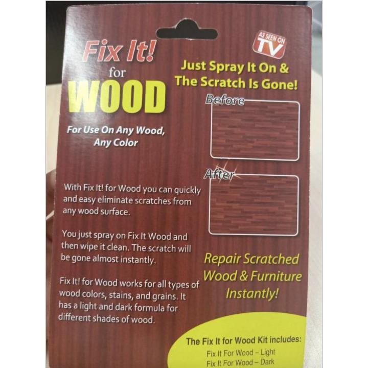 Dung Dịch xoá Vết Xước cho đồ gỗ ván ép Fix It For Wood