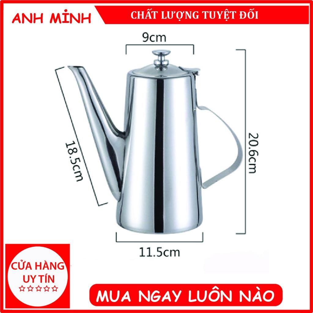 Bình Inox có vòi rót - Ấm đựng trà pha cà phê 2 lít - Dụng cụ gia đình Anh Minh