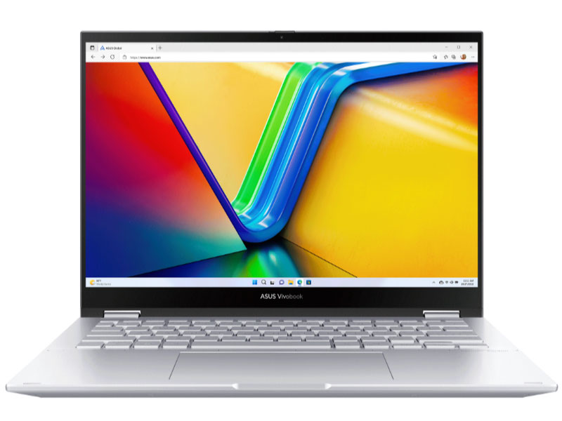 Laptop Asus Vivobook S 14 Flip TP3402VA-LZ118W (Intel Core i9-13900H | 16GB | 512GB | Intel UHD | 14.0-inch WUXGA | Cảm ứng | Win 11 | Bạc) - Hàng Chính Hãng - Bảo Hành 24 Tháng