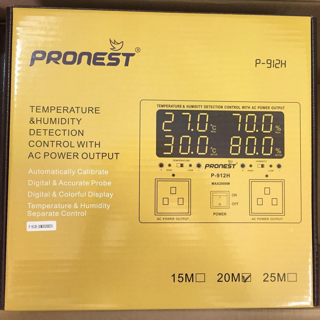 Thiết bị điều khiển nhiệt độ - ẩm độ P-912H [DÂY DÒ 15M]
