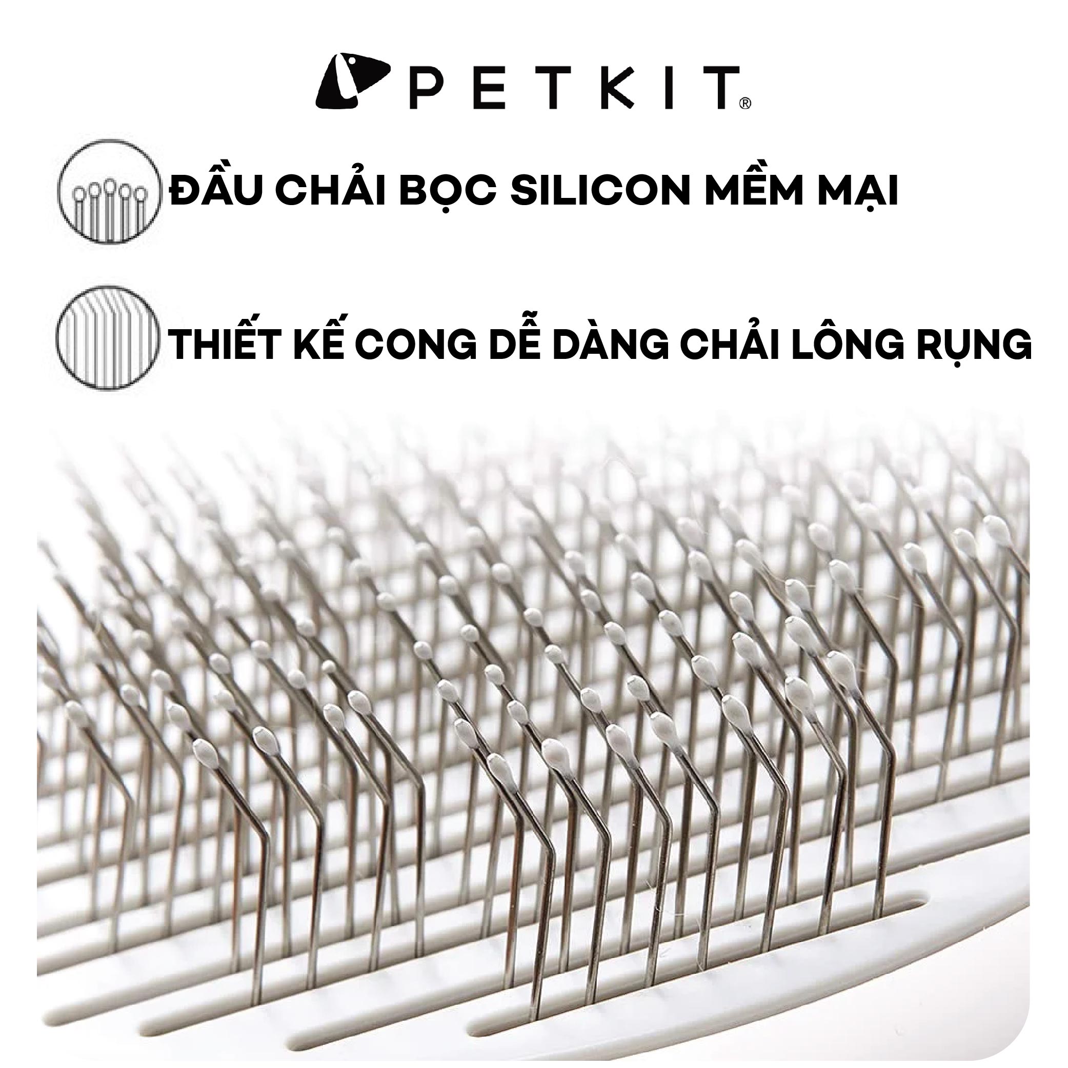 Cây Chải Lông Mèo, Lược Chải Lông Chó Mèo Petkit Pro bản 2023