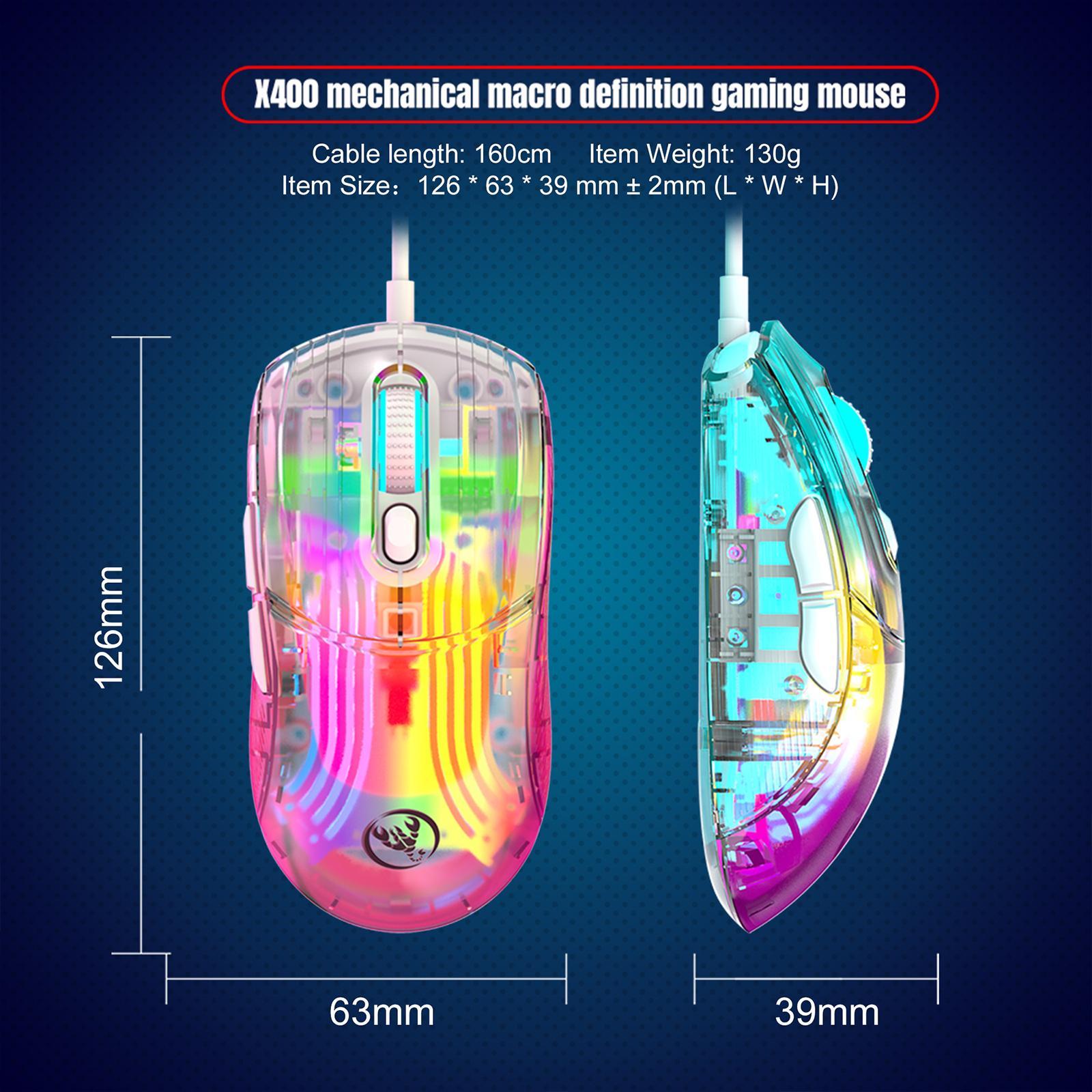 Wired Gaming Mouse High Precision Lightweight Ergonomic for Laptop PC Office