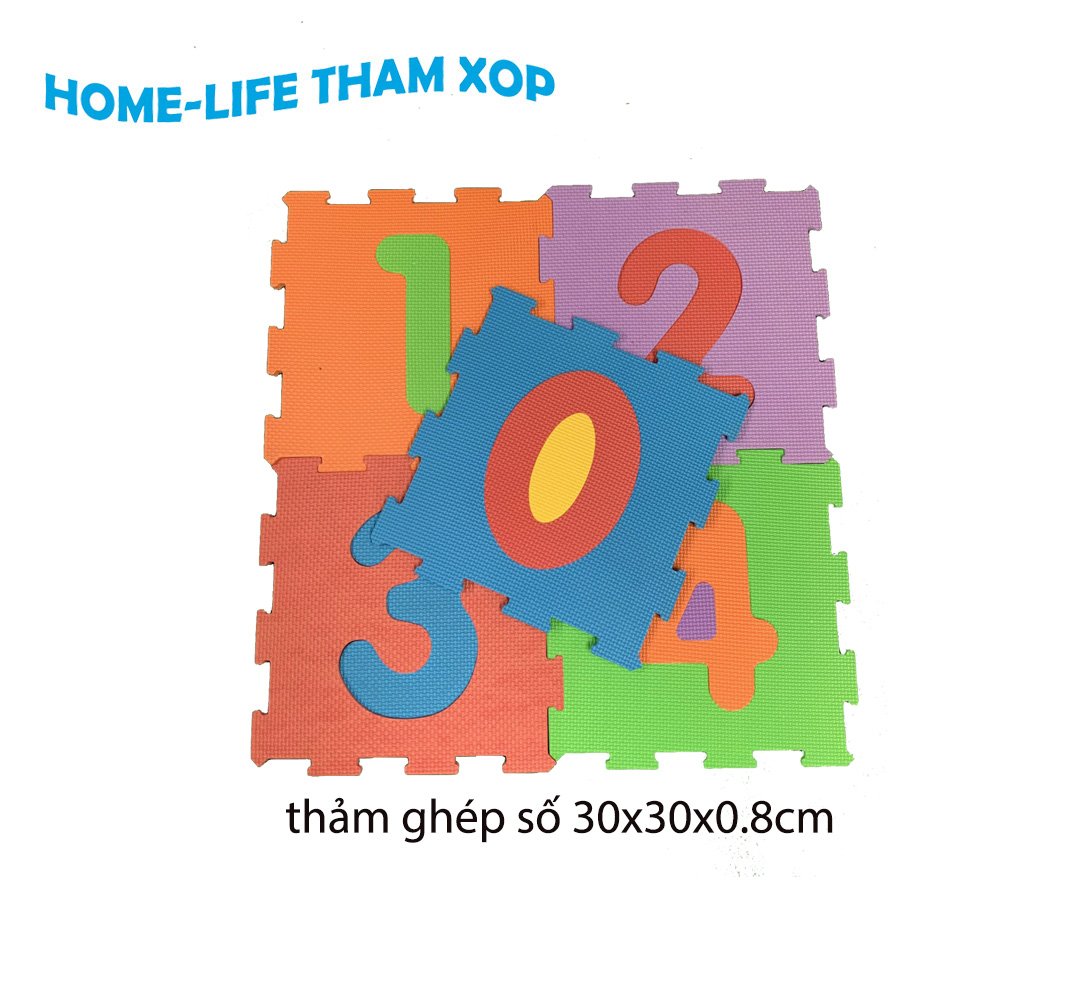 Thảm Xốp Ghép Hình Cho Bé kích thước 10 tam