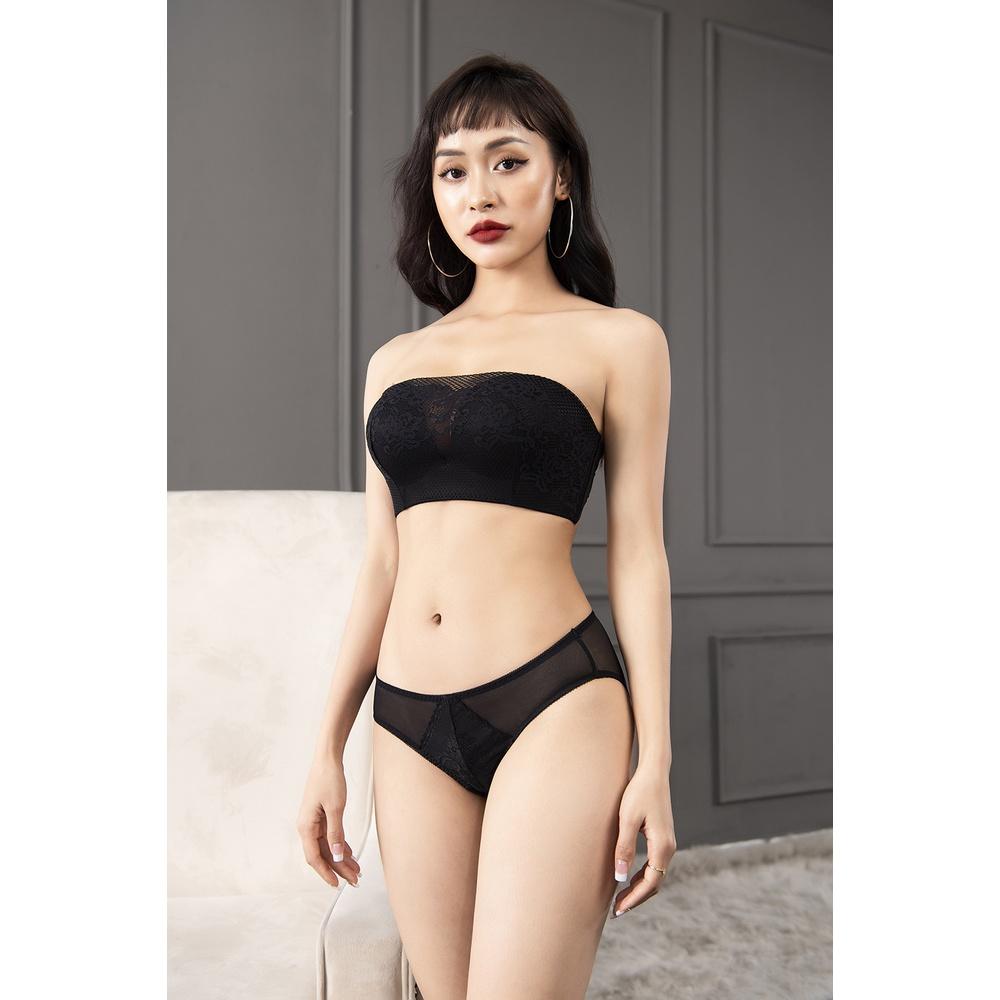 Quần Lót Nữ LUPERI SP724 Lưới Phối Ren Thái Cạp Vừa Dáng Bikini Mềm Mịn, Co Giãn, Không Lằn Mông, Kháng Khuẩn, Khử Mùi