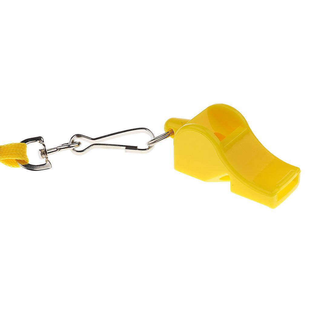 2xSoccer Referee Whistle Team Sports / Survival Camping Hiking Yellow