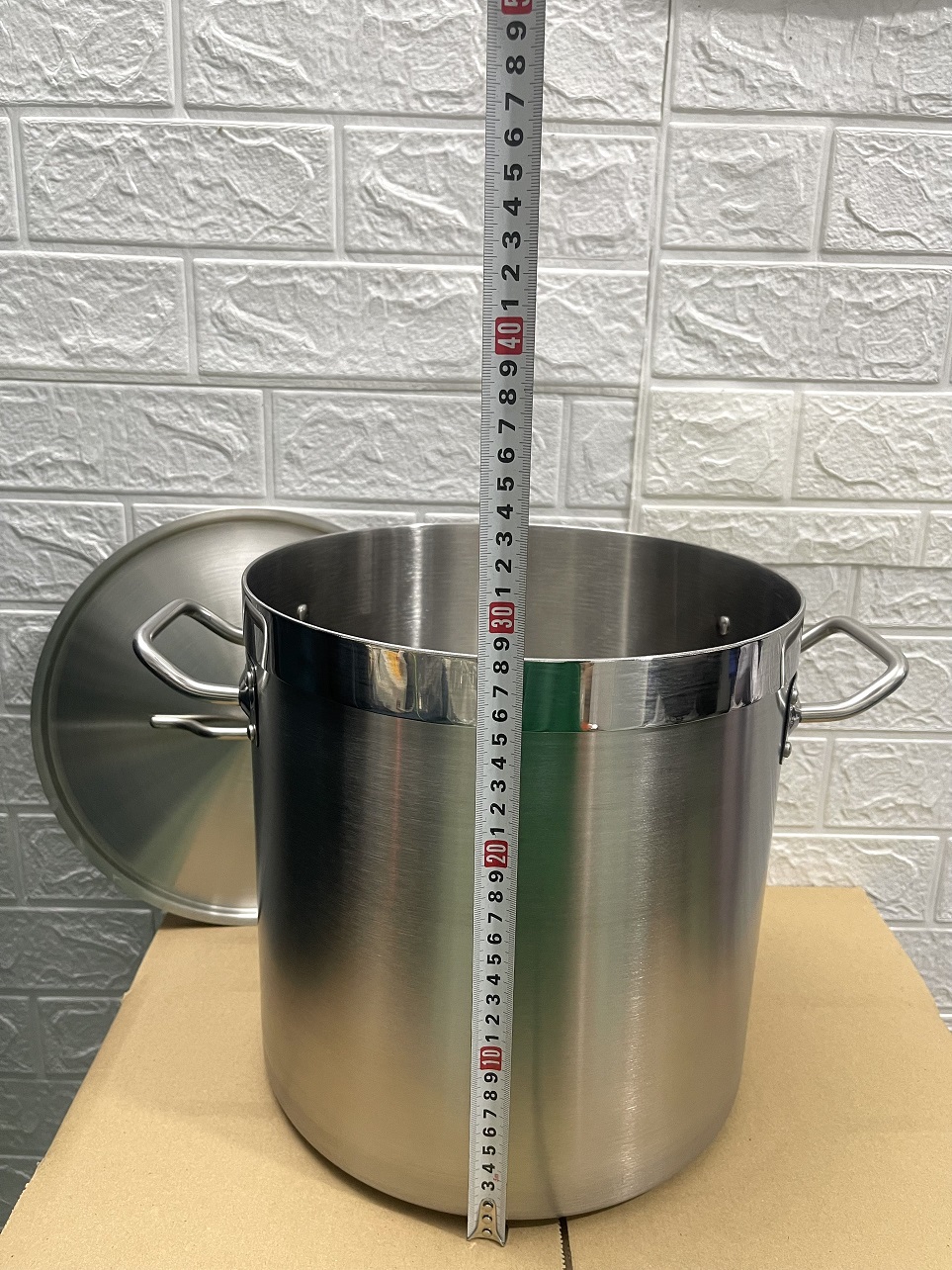 Nồi Inox 2 Quai Cao Cấp 3 Đáy _ Dung Tích: 17Lít _