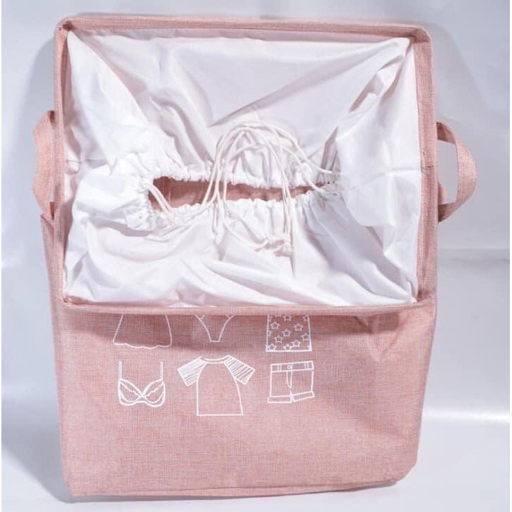 Túi đựng đồ cỡ lớn đựng chăn mền drap, quần áo có quai xách dạng túi rút dây kiểu dáng sang trọng
