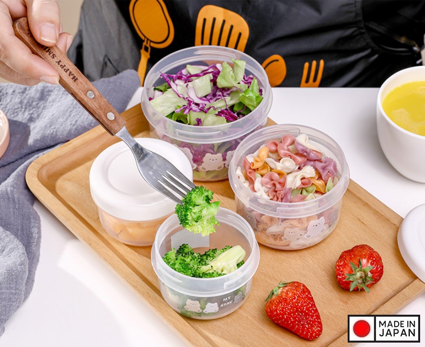 Hộp đựng thực phẩm Nakaya Pot Bear 300ml - Hàng nội địa Nhật Bản nhập khẩu chính hãng