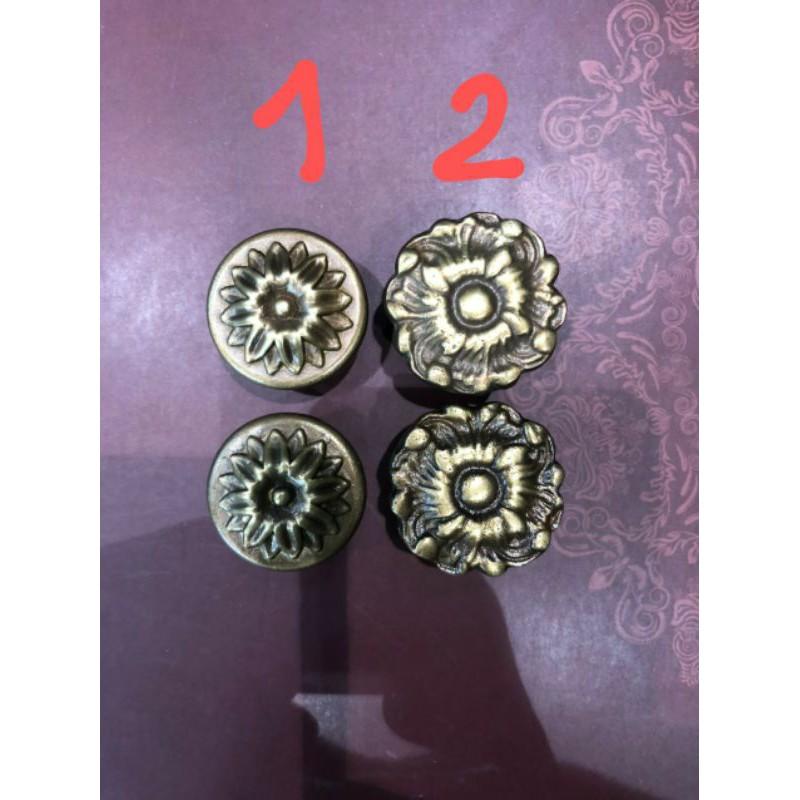 Set 2 núm tủ gỗ đồng