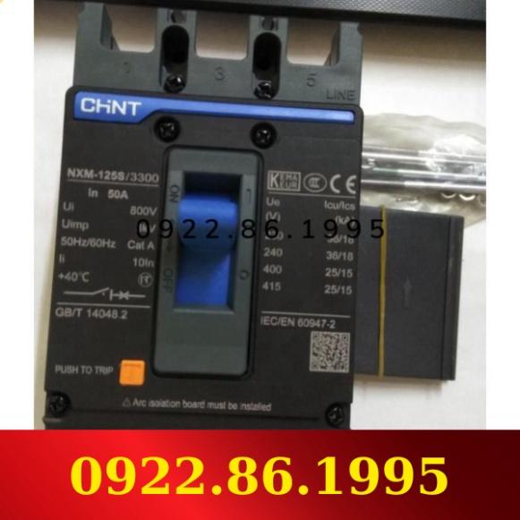 HàngNeW Chint Aptomat MCCB át khối 3 pha NXM-125S/ 25, 32, 40, 50, 63, 80, 100, 125A CHINT mới