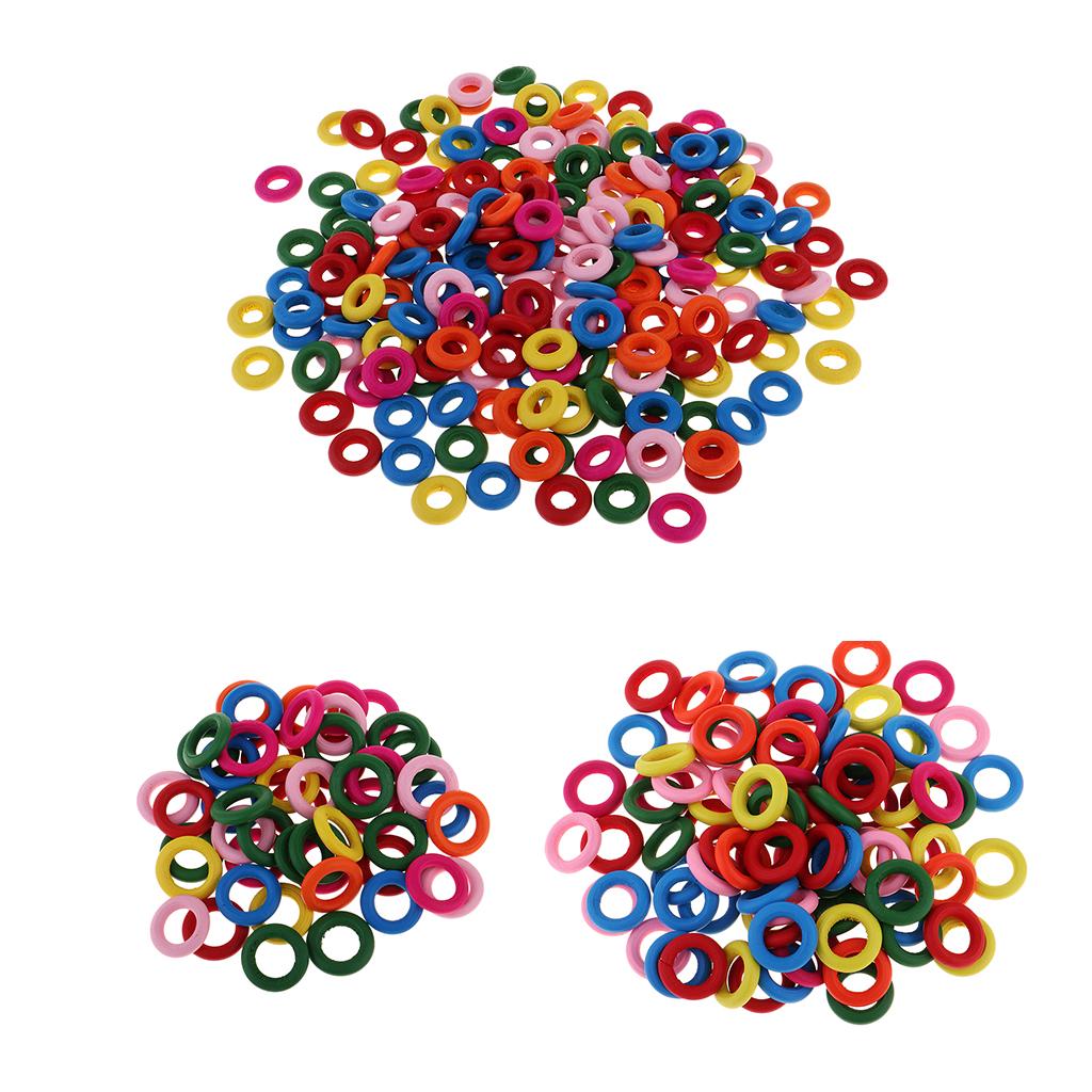 2xDyed Mixed Color Wood Ring Pendant Connector Jewelry Making 0.79inch 100Pcs