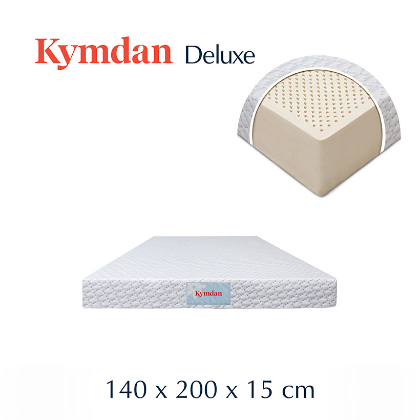 Nệm cao su thiên nhiên Kymdan Deluxe 140 x 200 x 15cm SFM