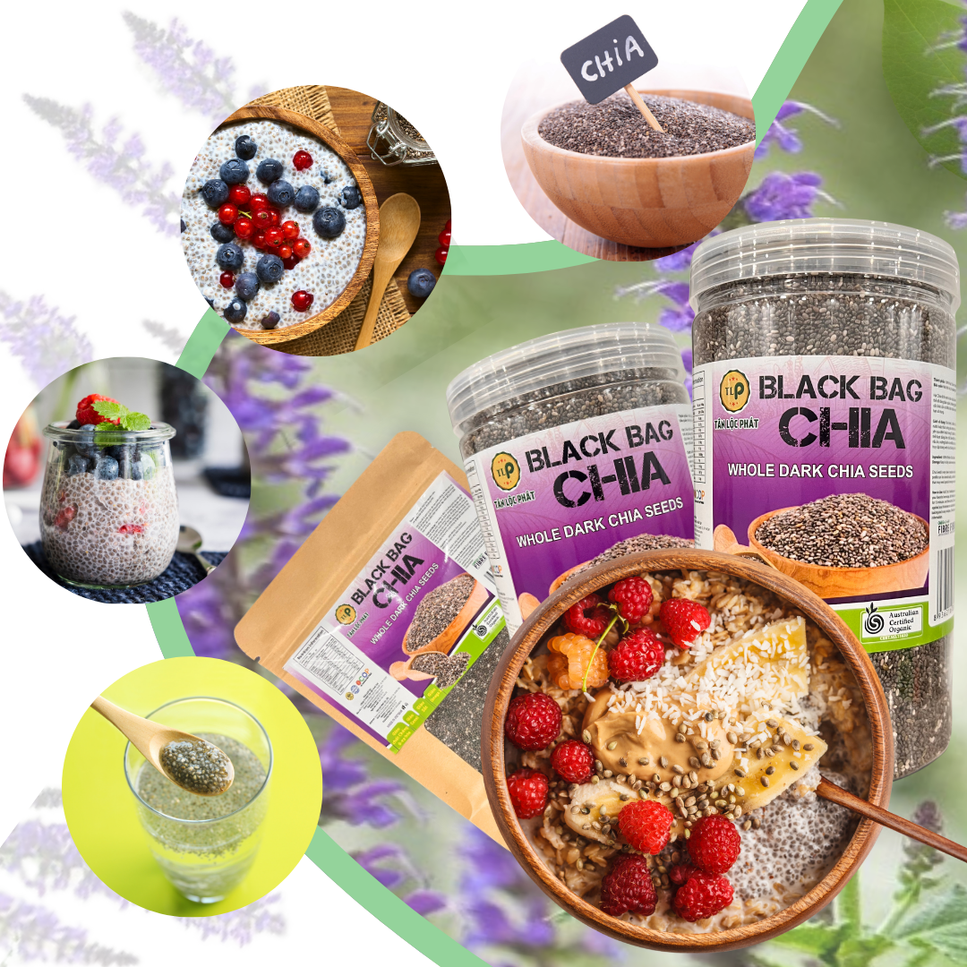 Hạt Chia Úc TLP.100% Organic Ăn Kiêng Giảm Cân Hạt Chuẩn Sạch Đều Đẹp (Gói 100g)