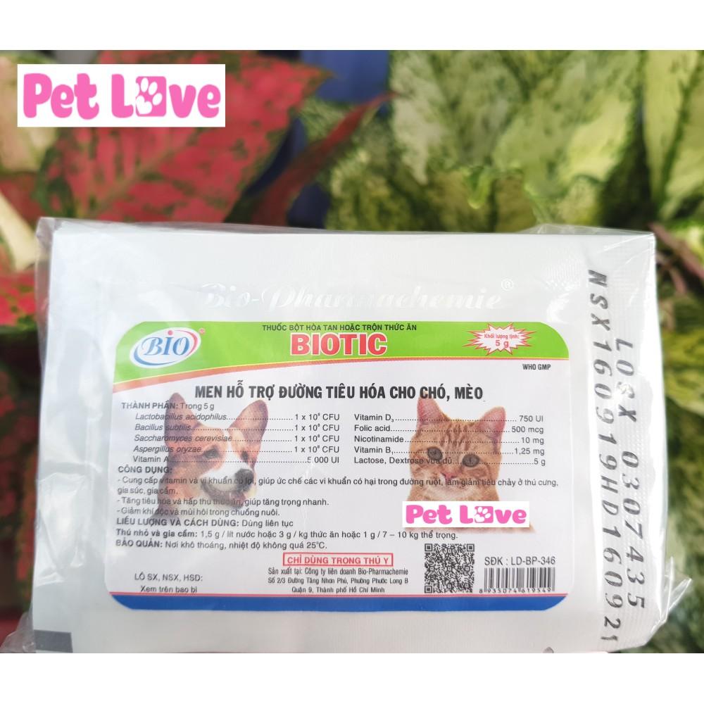 Hình ảnh Combo 10 gói men tiêu hóa Biotic cho chó mèo