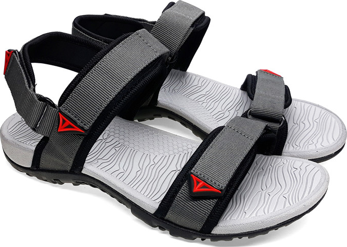 Giày sandal nam Việt Thủy quai ngang VT01 - Xám