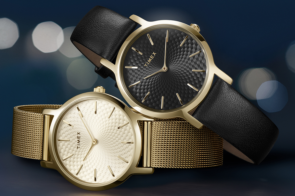 Đồng Hồ Nữ Dây Da Timex Metropolitan TW2R36400 (34mm) - Đen