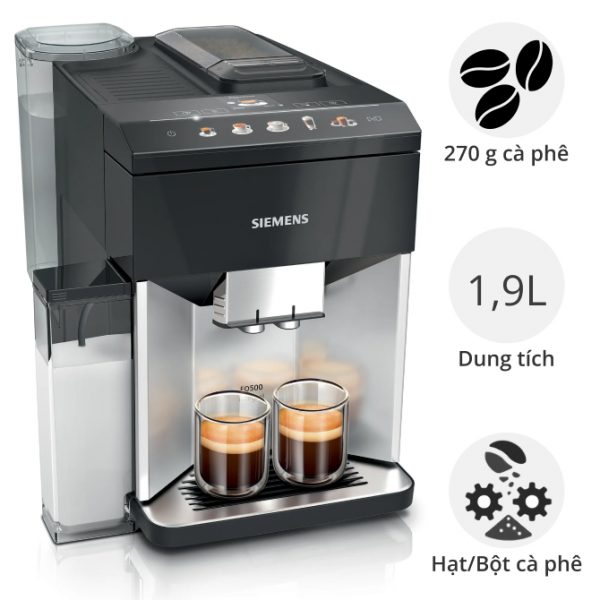 Máy pha cà phê tự động Siemens TQ513D01 EQ500 Hàng chính hãng