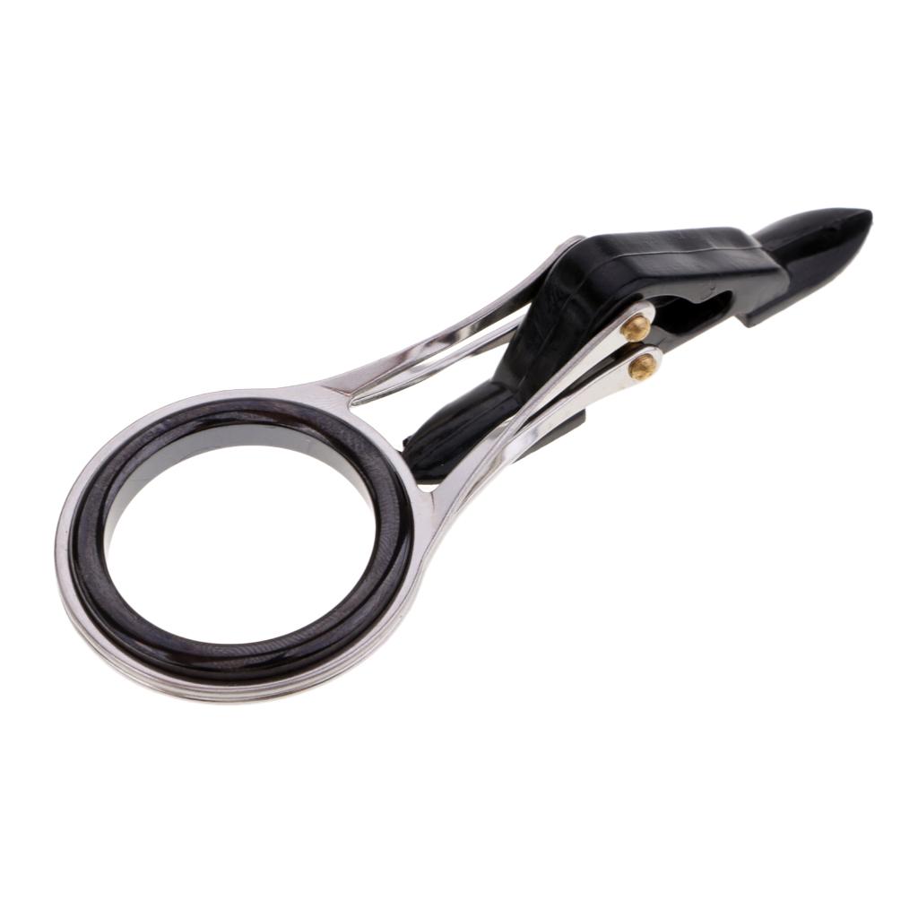 Fishing Line Rod Guide Eyes Ceramic Ring Foldable DIY Tip Repair Kit 3.3cm