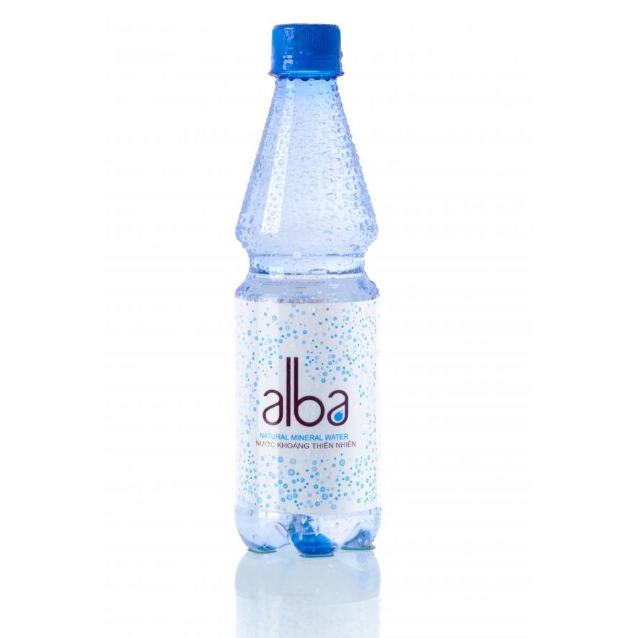 Thùng 24 chai Nước khoáng thiên nhiên ALBA không gas PET 500ml