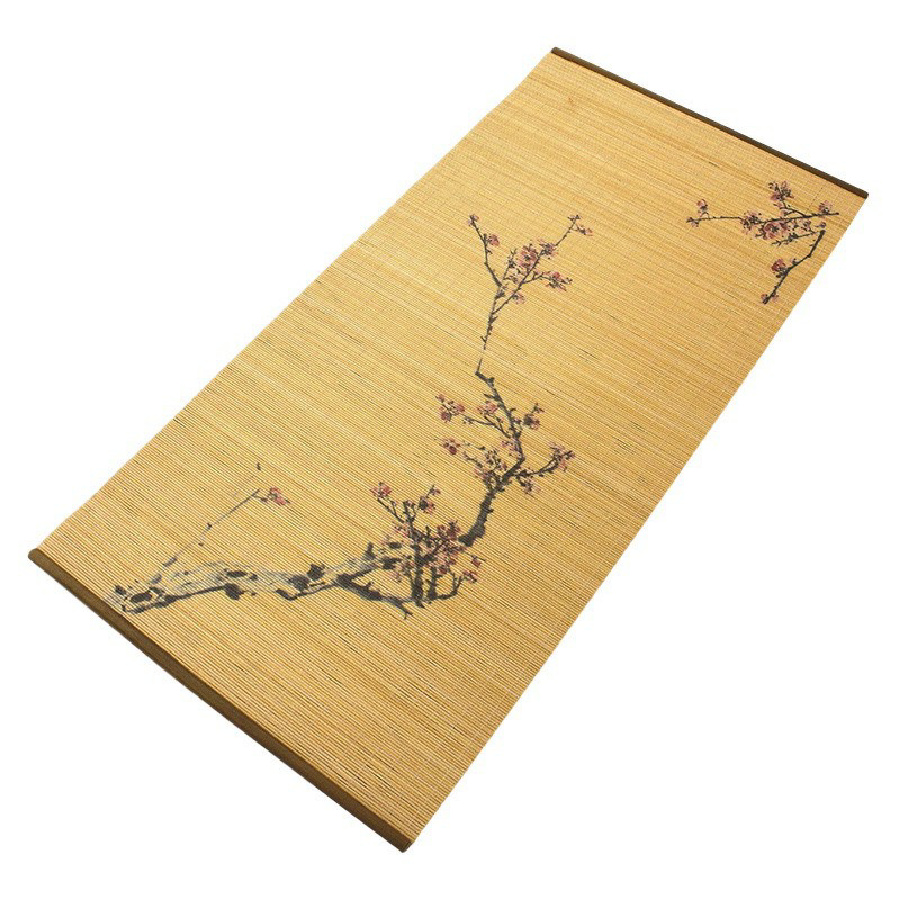 CHIẾU TRE TRẢI BÀN TRÀ , TRANG TRÍ HOA ĐÀO 30 x 60 cm