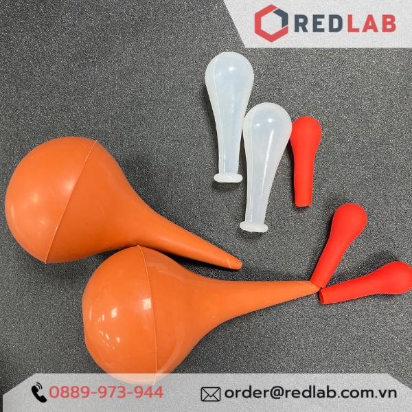 Combo3 và Combo5 Quả bóp cao su/ quả bóp silicon dùng cho pipet thủy tinh và pipet thường