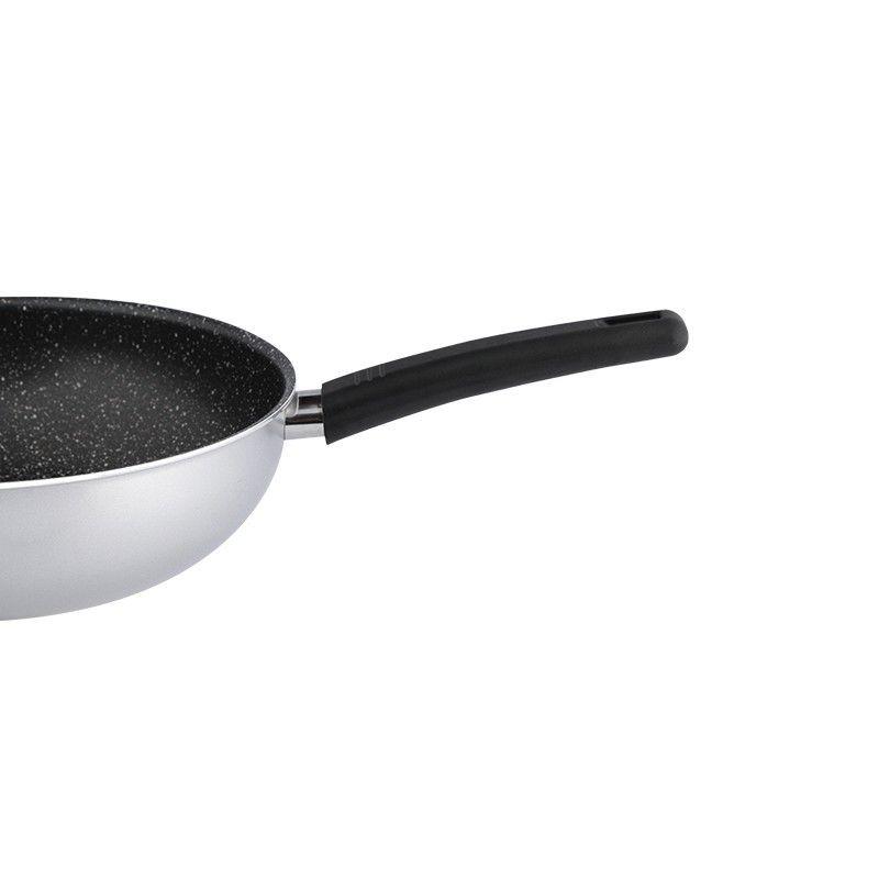 Chảo xào chống dính vân đá cao cấp, đáy từ Elmich 4702OL size 30cm
